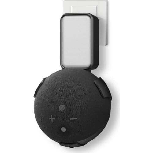 GGMM P4 Wall Mount Shelf Holder Stand for Amazon Alexa Speaker Echo Dot 4th Gen Outlet Bracket Space-Saving Accessories