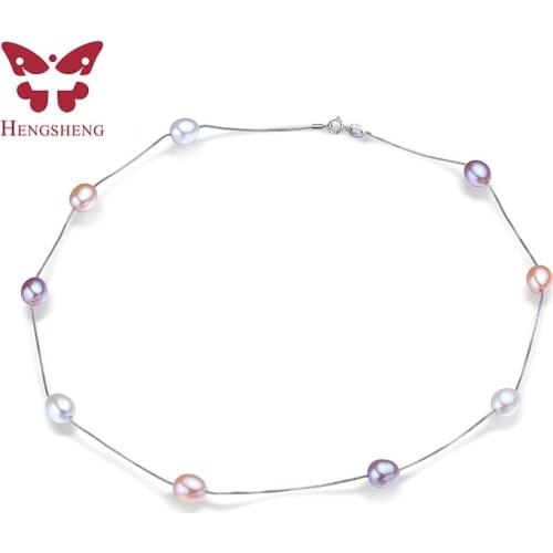 HENGSHENG Silver Necklaces