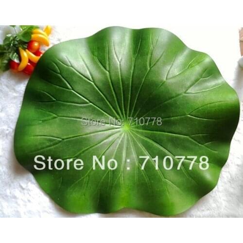 42CM 16.5" 10pcs PE Artificial lotus leaf water lotus leaves peoperties wedding home supermarket decoration