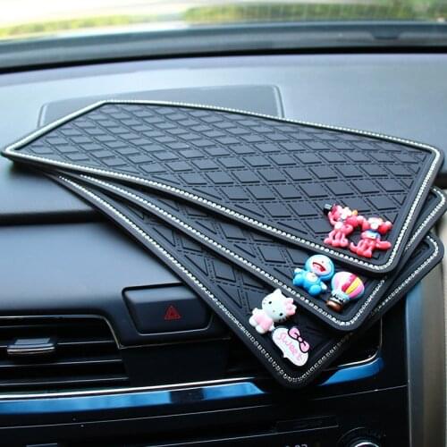 Creative cute car dashboard anti-slip mat car decoration mat mobile phone mat universal car interior accessories storage mat
