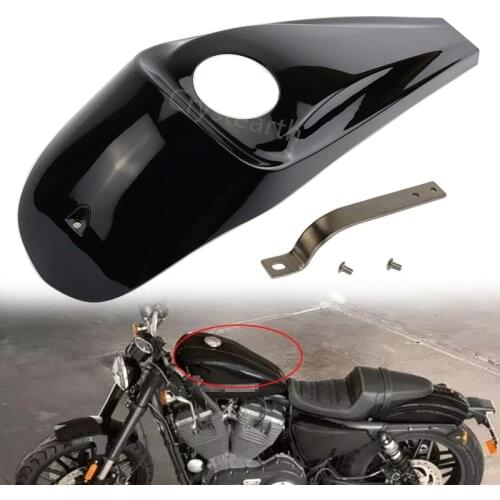 Motorcycle Oil Fuel Tank Smooth Dash Console Cover For Harley Touring Street Road Glide Electra Glide FLHTC 2008 - 2017