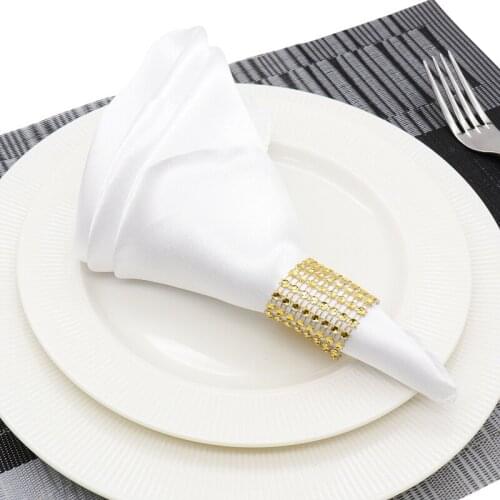 25Pcs/Set Table Napkins Cotton 30cm Square Satin Fabric Napkin Pocket Handkerchief For Wedding Birthday Home Party Napkins Cloth
