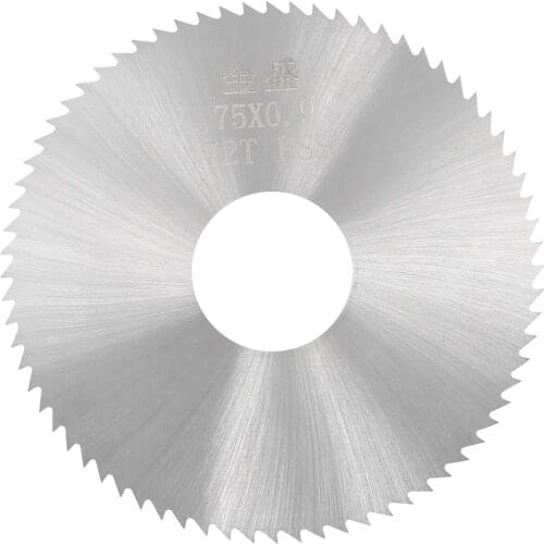 Uxcell Circular Saw Blade 75x22x0.5-1.5mm 72 Teeth HSS Disc Cutting Blade for Wood Metal Precision Cuts in Wood Aluminum