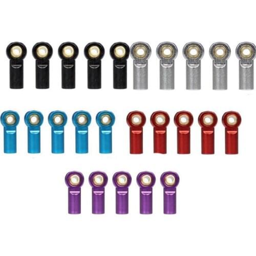 10Pcs Metal M3 Link Tie Rod End Ball Joint for 1/10 RC Car Crawler AXIAL SCX10 D90 D110 Tamiya CC01