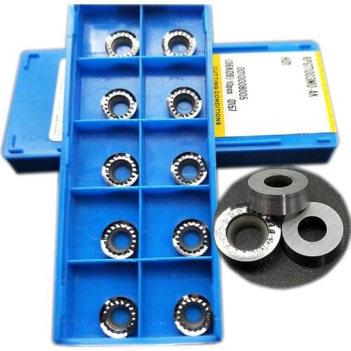 10pcs RCGT1003M0/RPGT1003M0-AK H01 CNC lathe Cutting blade machine tool accessories carbide turning insert Used for Aluminum