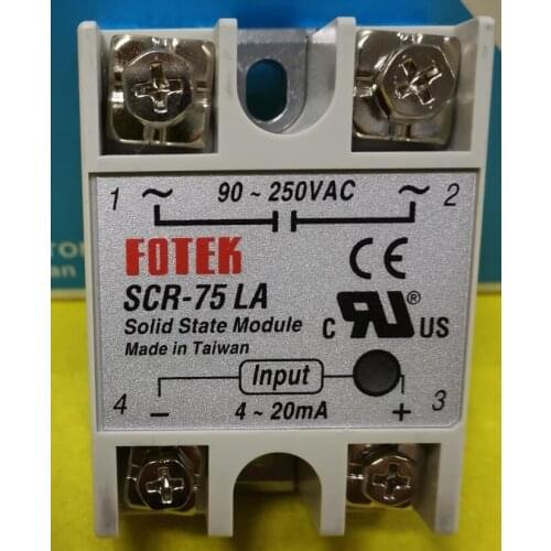 Original Authentic Taiwans FOTEK solid state relay / thyristor module SCR-75LA