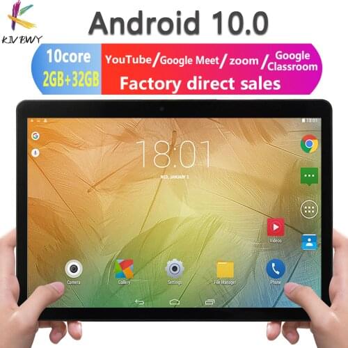 Newest 10.1 inch Tablet Android 10.0 Octa Core Google Play ZOOM 3G 4G LTE Phone Call Dual SIM Cards WiFi Bluetooth GPS Tablets