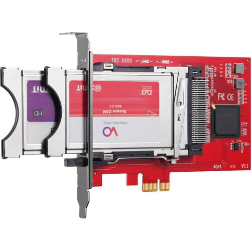 TBS6900 DVB Dual CI Network PCI-E Card With Software TBSREMUX