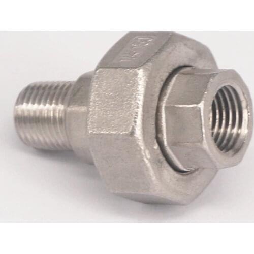 1/2" BSP Female To Male 304 Stainless Socket Union Pipe Fitting Connector Seal Material :PTFE 2.0 Mpa 285 PSI