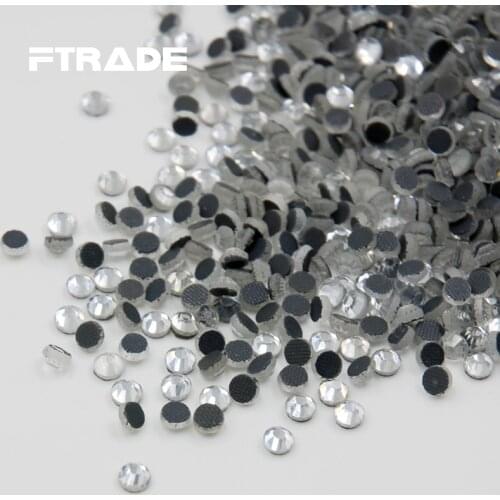 SS6-SS30 Good Quality Crystal Clear DMC Flatback Hot Fix Rhinestones Glass Strass Hotfix Rhinestones For Wedding Clothes