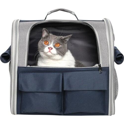 Cat Bag Go Out Portable Pet Bag Breathable School Bag Out Travel Folding Shoulder Backpack Pet Supplies Foldable Easy To Clean