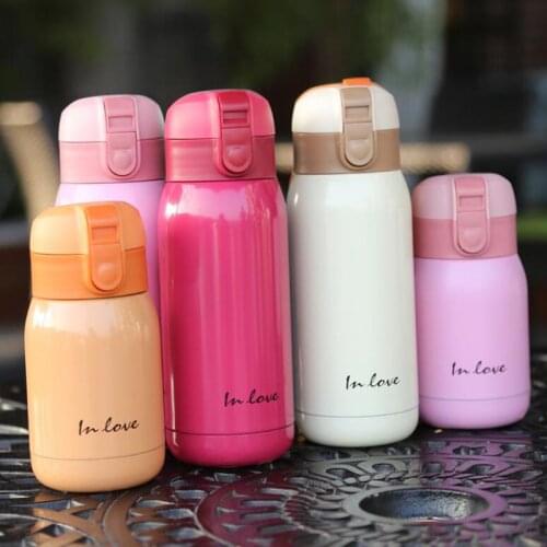 Mini Students Thermoses Insulated Tumbler 200ML 360ML Stainless Steel Thermos Vacuum Flask Cartoon Travel Mug Garrafa Termica