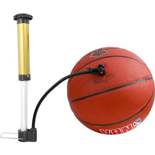 Convenient Pump Equipment Metal Basketball Volleyball Football Air Ball Mini Portable Manual Steel Pipe Pump for Bicycle