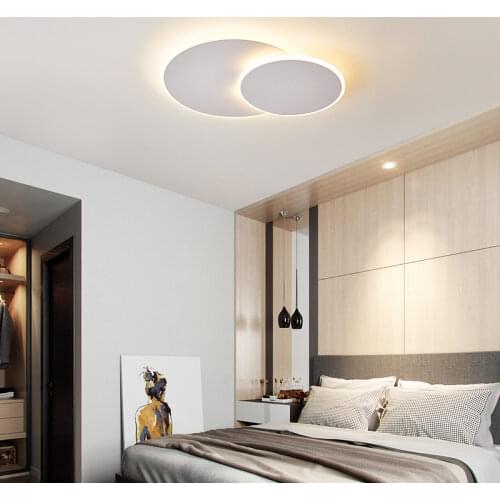 Rotatable Ultra-thin Modern LED Ceiling Lights For aisle corridor Bedroom Brown/ White fixtures Ceiling Lamp lamparas de techo