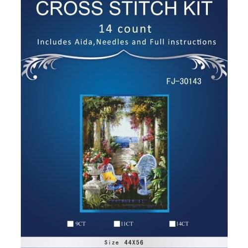 Top Quality Lovely Hot Sell Counted Cross Stitch Kit Old World Holiday Ornaments Similar DMC DIM fj-30143 flowers park