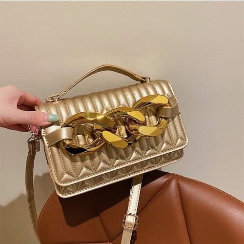 Striped Womens Bags 2021 Hit Trend Chain Purses and Handbags Luxury Designer Fashionable Leather Shoulder Crossbody Bags Ladies