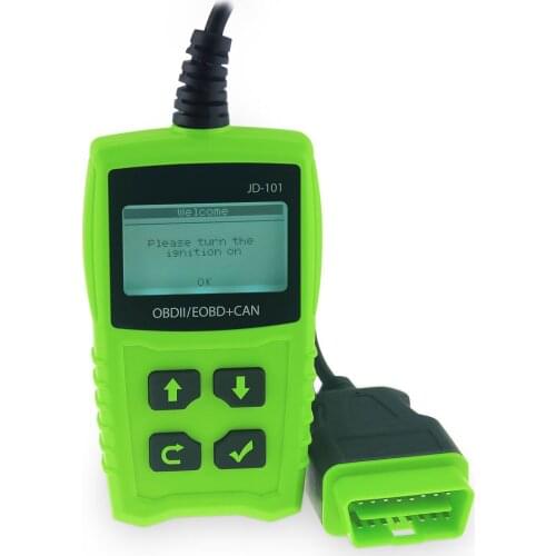 12V OBD2 Multifunction Detector Code Reader Automobile Fault Scanner 2.4 Inch LCD Screen Car Fault Checking Tool