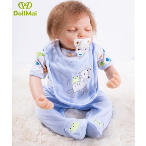 22"/53cm doll reborn toys for boys girls gift cloth body silicone reborn babies bebe real alive reborn bonecas brinquedo