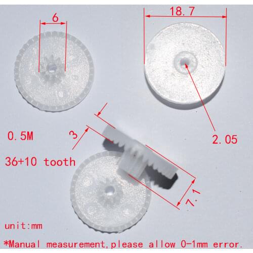 30pcs plastic crown gear/0.5M/motor gear rc car robot ship aircraft/DIY toys parts/technology model material baby toy