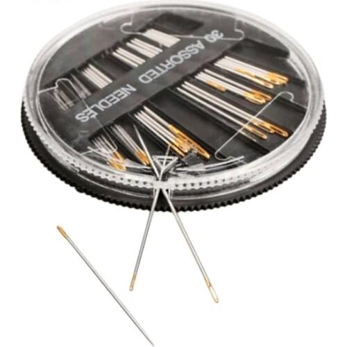 30Pcs/lot Sewing Needles Hand Embroidery Mending Craft Quilt Sewing Assorted Case Needles Sewing Hand Tools