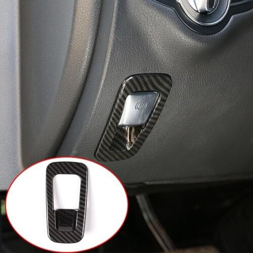 ABS Matte Chrome Electronic Handbrake Cover Trim Refit For Mercedes Benz W213 E GLC Class C-Class W205 2015-2017 Car Accessories