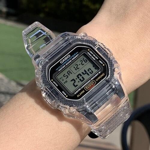 TPU Watchband Case for Casio G-Shock DW-5600 GW-5610 G-5600 G-5000 Replacement Transparent Band Bracelet Strap Accessories