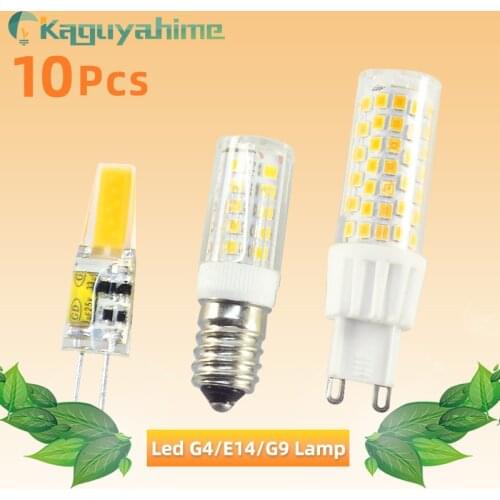 10pcs Dimmable COB G4 Bulb G9 LED 6W 10W AC 220V ACDC 12V LED Lamp Crystal LED Light Lampara Ampoule LED G9 Bulb G4 Zarovka