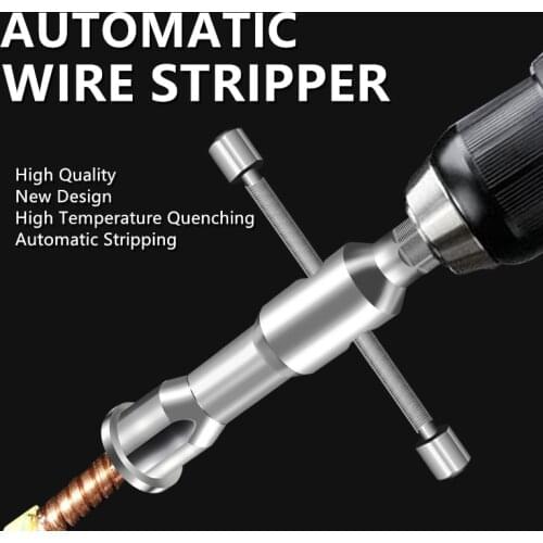 Electrician Automatic Stripping Tools Cable Wire Stripping Twisting Pliers Electrical Doubling Twist Quick Peeling Twisted Wire