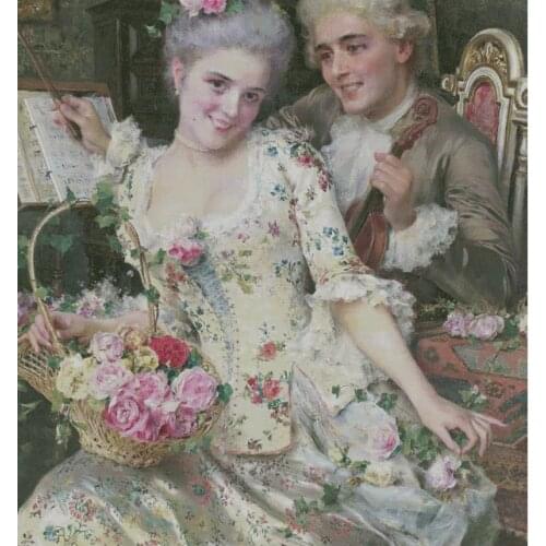 Its New Basket Flowers Clear Picture Top Quality Cross Stitch Kits Crafts 14CT Unprinted Embroidered Handmade Art Set Decor