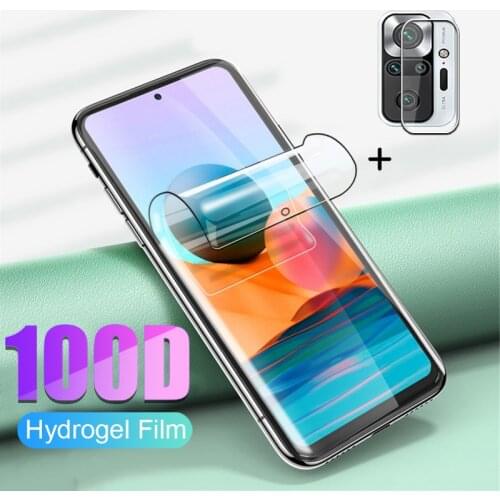 For redmi note 10 hydrogel film for xiaomi redmi note 10 pro camera front screen protector redme note10 pro max 10 s cover films