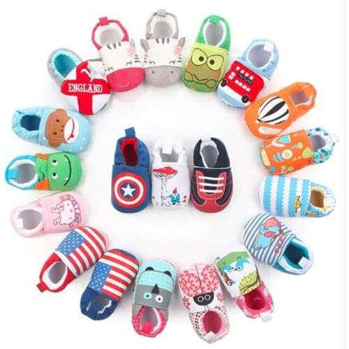 Hot Sale Cute Baby Shoes Girls Boy First Walkers Newborn Slippers Soft Sole Infant Crib Shoes