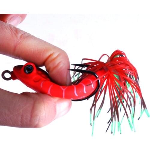 HENGJIA 1pc Frog Lure High Quality Fishing Bait 6 colors Topwater fishing lures fishing tackle For Pike 6cm-2.36"/0.45oz-13g