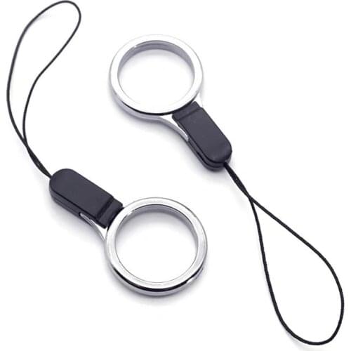 1Pc Mobile Phone Lanyard Buckle Plastic Material Ring Pendant Key Phone Cases Anti-lost U Disk Universal Retracting Ring Sling