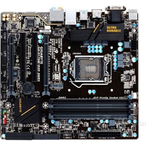 For Gigabyte GA-H170M-D3H DDR3 Original Used Desktop H170M-D3H Motherboard H170 Socket LGA 1151 i3 i5 i7