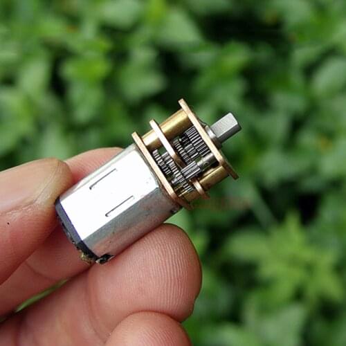 Mini N20 Electric motor DC 3V-6V 68RPM Slow Speed Full Metal Gearbox Gear Motor DIY Robot Smart Car Electronic Lock