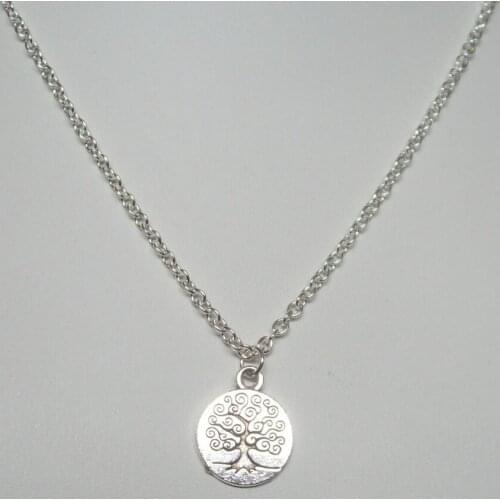 Fashion Jewelry-Beautiful big Tree Sacred Oak Pendant-Charm Jewelry Vintage Statement Sweater Chain Necklace Q53