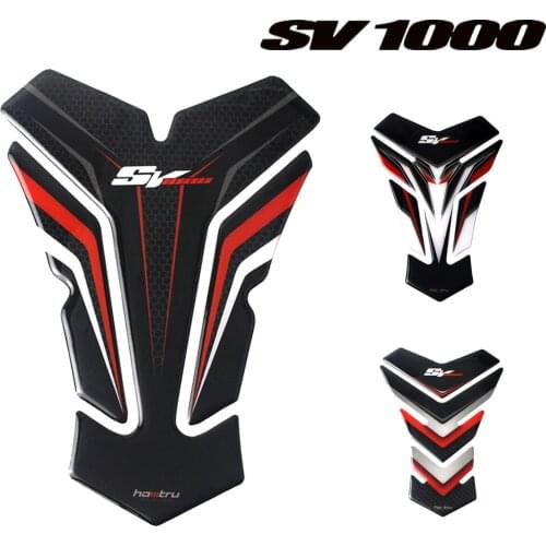 FOR Suzuki SV1000 SV1000S Fuel Tank Sticker Motorcycle 3D Carbon Fiber Appearance Fuel Tank Pad Protection Decal Sticker shell