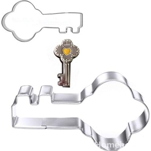 New Stainless Steel Cake Biscuit Cookie Cutter Mold bake Cookie Tools key mold