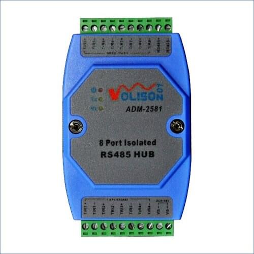 New Optically isolated RS485 hub hub sharer 485 hub 485hub one out 8 rail