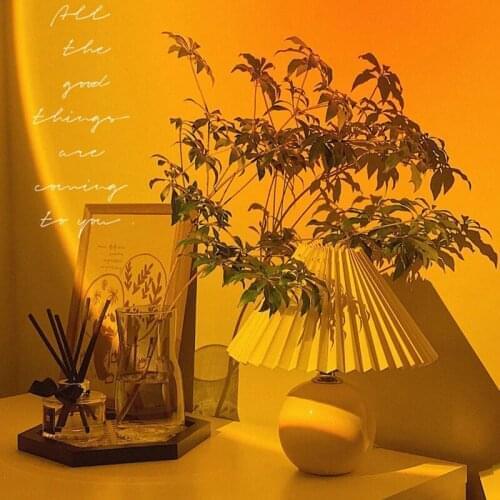 Portable Dolphin Sunset Projector Light USB Charge Sunset Red Projection Lamp Bar Coffee Store Atmosphere Night Ligh Home Decor