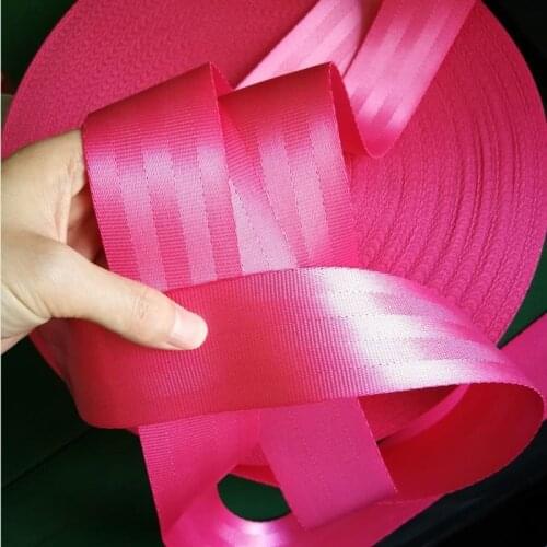 XIMOOR 4-36Meter Pink Car Seat Belt Webbing Universal Car Personalized Modification Seat Belt Webbing Car Accessories