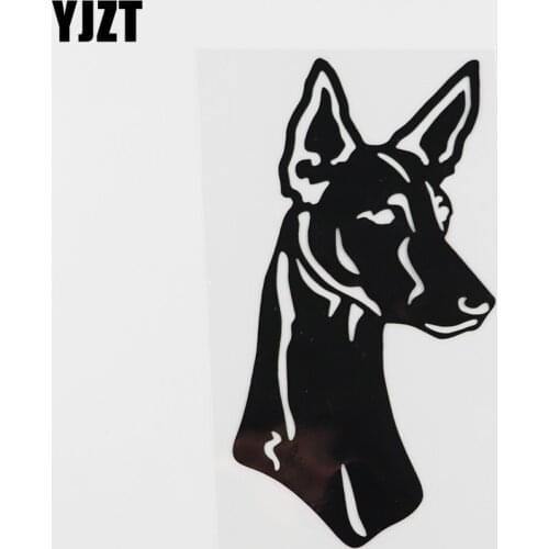 YJZT 8.7CMX16CM Car Sticker Ibizan Hound Dog Vinyl Window Decoration Decal Black/Silver 8A-0036