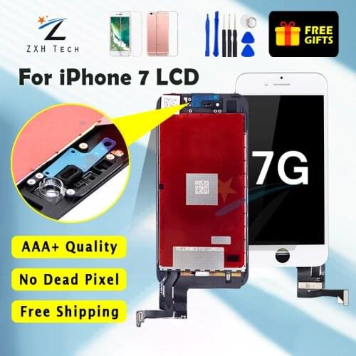 1PCS Grade AAA++ Quality Replacement LCD Pantalla For iPhone 7 LCD Screen Display Good 3D Touch Digitizer Assembly Free Shipping