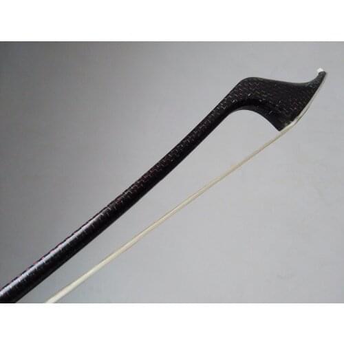 1 PCs Strong Carbon Double Bass Bow 4/4 Pro red wire inlay