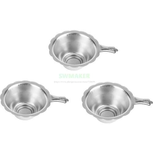 3pcs DLP/SLA 3D Printer Parts Stainless Steel UV Resin Filter Cup Funnel Disposable for Wanhao D7 D8 or other 3D Printer
