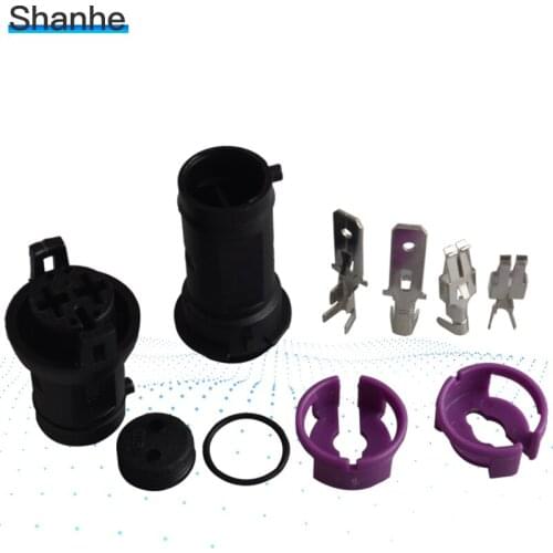 3P automobile waterproof connector 6.3 waterproof plug of male and female on the plug connector