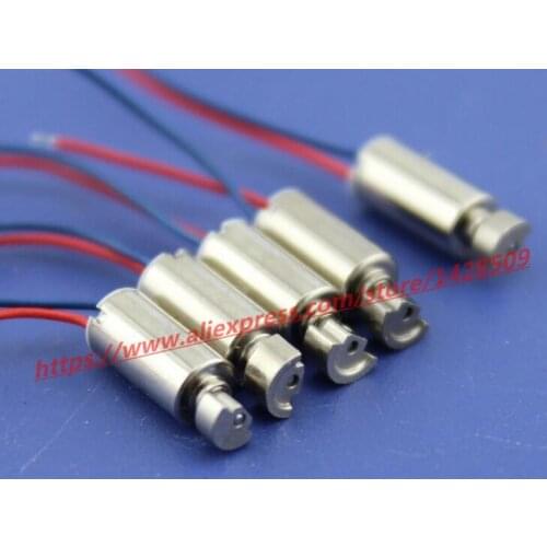 5 pcs 1-3V micro vibration motor 4*8MM Micro coreless DC motors with wire for Science and Technology Making model of vibration