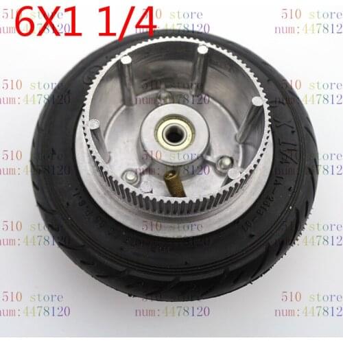 6x1 1/4 tyre wheel 150MM Scooter Wheel Aluminium Hub Inner Tube wheel Electric Scooter 6 Inch Pneumatic Tire Electric scooter