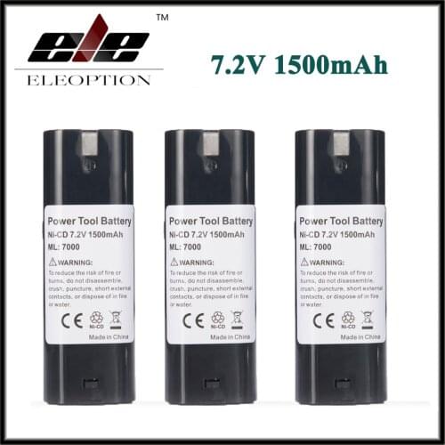 3x Power Tool Battery For MAKITA 7033 7002 7000 632003-2 191679-9 192532-2 Cordless Drill tool Battery 7.2V 1500mAh NI-CD