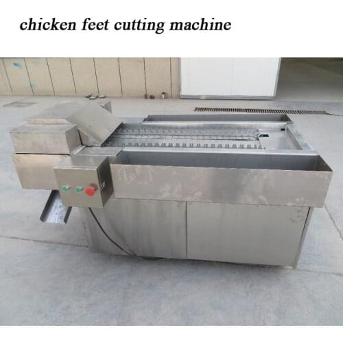 Automatic continuous chicken feet claw cutting machine Russian chicken claw cutting machine Chicken foot cutting machine